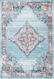 Safavieh Phoenix Phx247K Light Blue / Navy Area Rug