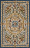 Safavieh Savonnerie Sav118M Blue / Ivory Area Rug