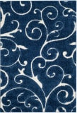 Safavieh Florida Shag Sg455-6511 Dark Blue / Cream Area Rug