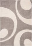 Safavieh Florida Shag Sg474-8011 Grey / Ivory Area Rug