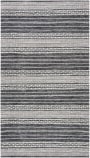 Safavieh Striped Kilim Stk516Z Black / Ivory Area Rug