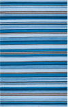 Safavieh Striped Kilim Stk601M Blue / Rust Area Rug