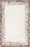 Safavieh Studio Leather Stl812B Beige / Brown Area Rug