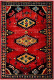 Safavieh Vintage Hamadan Vth251Q Red / Black Area Rug