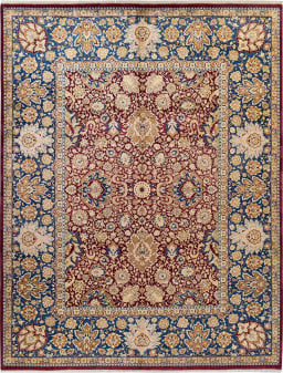 Mauve Solo Rugs Erase Melody Contemporary One of a Kind Hand Knotted Area Rug 9' 0 x 11' 4 Mauve Solo Rugs Erase Melody Contemporary One of a Kind Hand Knotted Area Rug 9' 0 x 11' 4