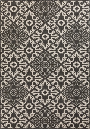 Otto OTT-3 Black Rug  Dining room rug, Outdoor dining area