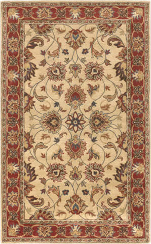 Surya Caesar Ink Beige Sea Foam Wool Square Area Rug - 8x8