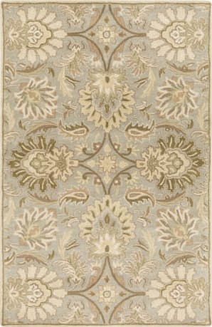 Surya Caesar Ink Beige Sea Foam Wool Square Area Rug - 8x8