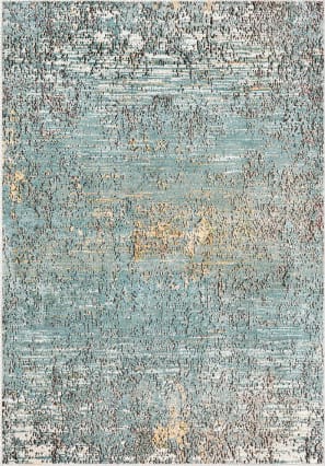 Surya Fowler 5 X 8 (ft) Gray Indoor Abstract Industrial Area Rug