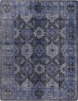 Noori Rug Karabag Socorro Rug - Brown/Blue 4'2 x 6'0