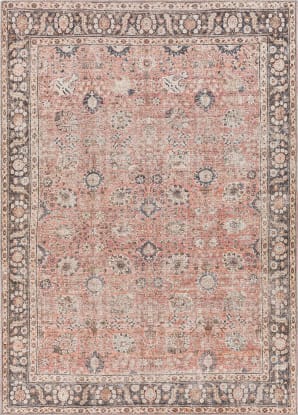 Washable Area Rug, 5' x 7', Nimue Teal/Ivory