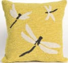 Trans-Ocean Frontporch Pillow Dragonfly 1415/09 Yellow Area Rug