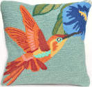 Trans-Ocean Frontporch Pillow Hummingbird 1527/03 Sky Area Rug