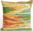 Trans-Ocean Frontporch Pillow Watercolor 4237/06 Green Area Rug