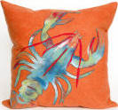 Trans-Ocean Visions Ii Pillow Lobster 4153/17 Orange Area Rug