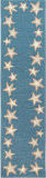 Trans-Ocean Capri Starfish Border 1710/04 Blue Area Rug