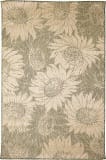 Trans-Ocean Carmel Sunflower Field 8483/06 Green Area Rug