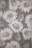 Trans-Ocean Carmel Sunflower Field 8483/48 Black Area Rug