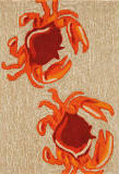 Trans-Ocean Frontporch Crabs 1404/12 Natural Area Rug