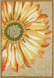 Trans-Ocean Frontporch Sunflower 1417/09 Yellow Area Rug