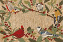 Trans-Ocean Frontporch Bird Border 4500/12 Natural Area Rug