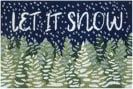 Trans-Ocean Frontporch Let It Snow 4512/47 Midnight Area Rug