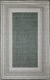 Trans-Ocean Malibu Etched Border 8228/06 Green Area Rug