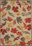 Trans-Ocean Ravella Falling Leaves 2304/12 Natural Area Rug