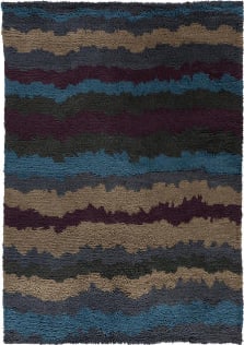 Noori Rug Karabag Socorro Rug - Brown/Blue 4'2 x 6'0