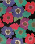 Tufenkian Tibetan Posies Black Area Rug