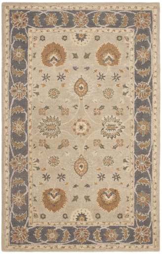 Safavieh Anatolia Läufer – Handgetuftet Aus Wolle, 70x30 Cm, Elfenbein/gold, Orientalisch