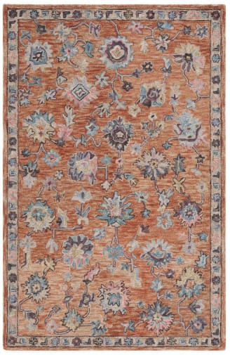 Safavieh Blossom Moema Floral Runner Rug, Rust/Blue, 2'3 x 8