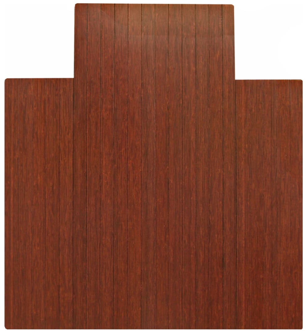 Anji Mountain Bamboo Chair Mat Roll Up Lip Dark Cherry Rug Studio