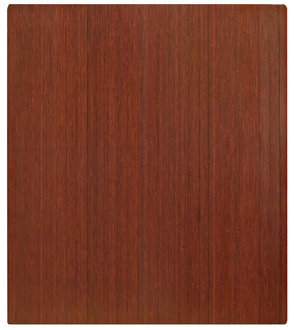 Bamboo Office Chair Mat (Roll-Up), 36x48x5mm (with lip) - Dark Cherry