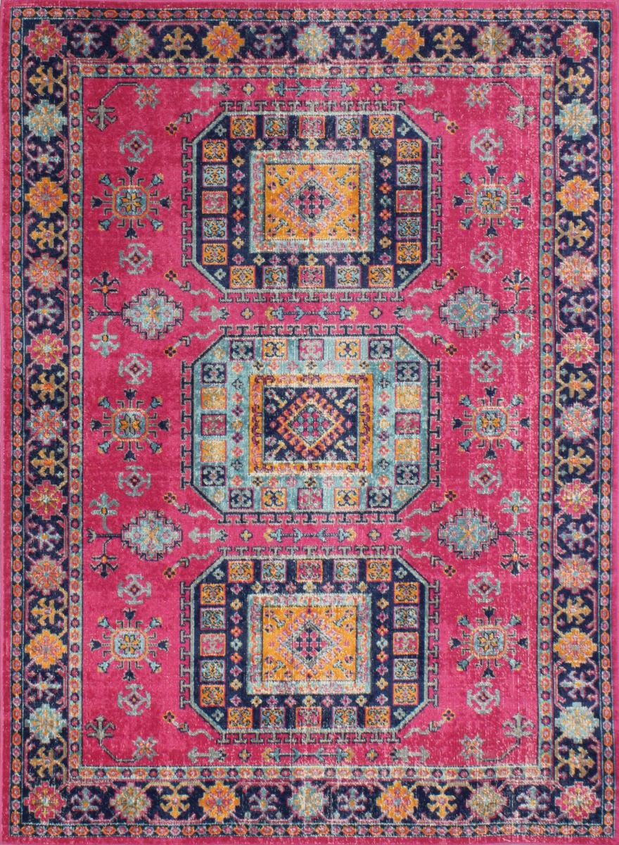 Bashian Heritage Collection Z040A Machine Made Polypropylene and Cotton Area Rug 5.3X7.6 Dark Blue Bashian Heritage Collection Z040A Machine Made Polypropylene and Cotton Area Rug 5.3X7.6 Dark Blue