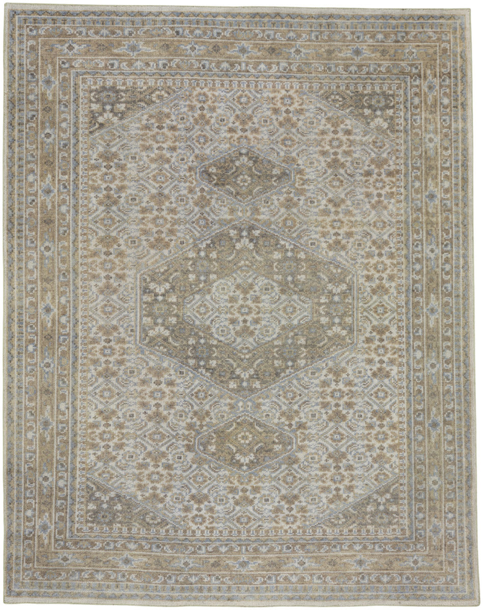 Capel Cannae 1941 Light Tan Pale Blue Rug Studio