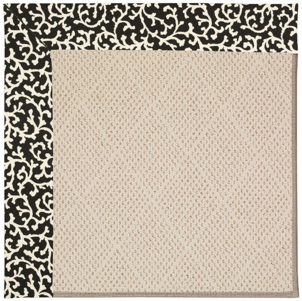 Capel Zoe White Wicker 1993 Black Cascade Rug Studio