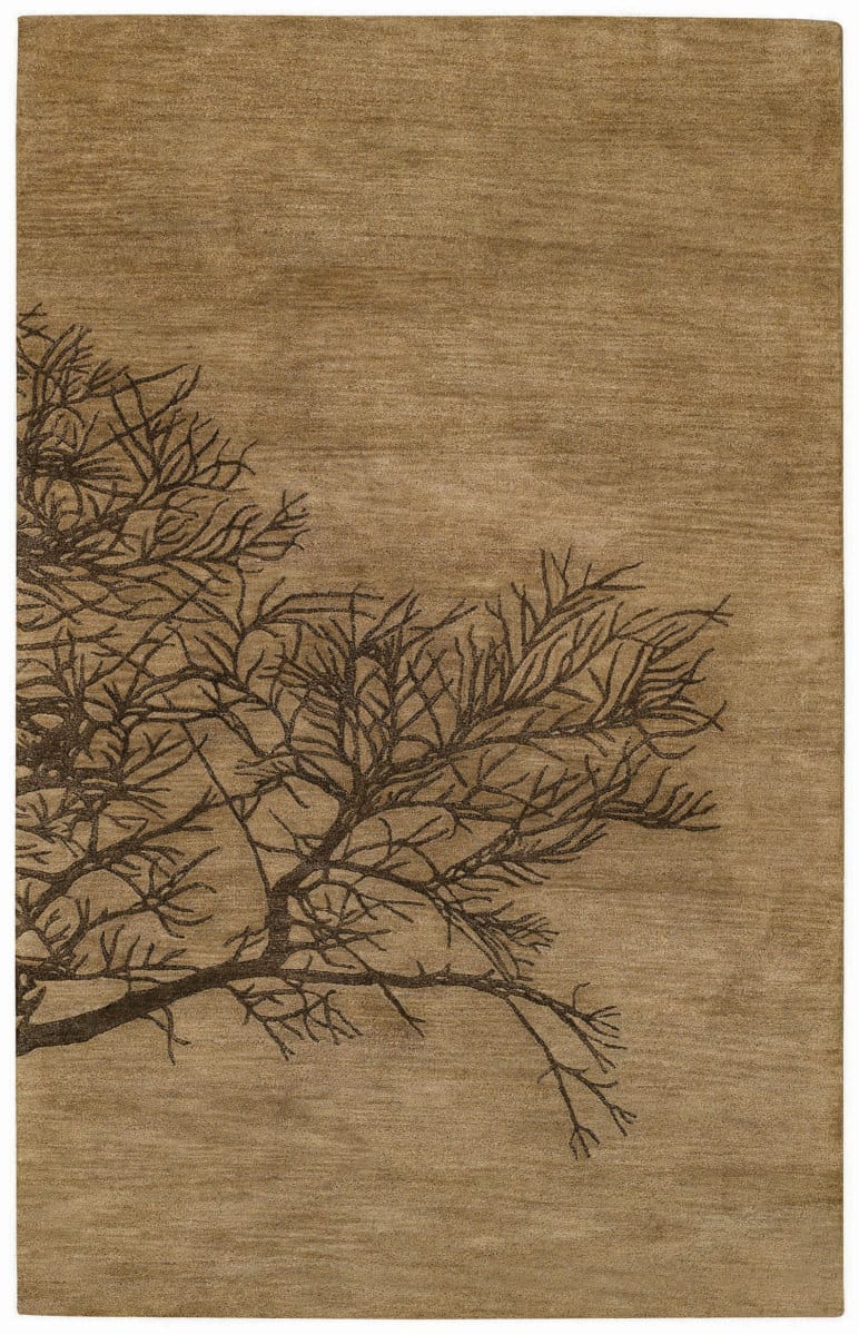 Capel Desert Plateau Shadow Branch 3391 Tree Bark Area Rug 168680
