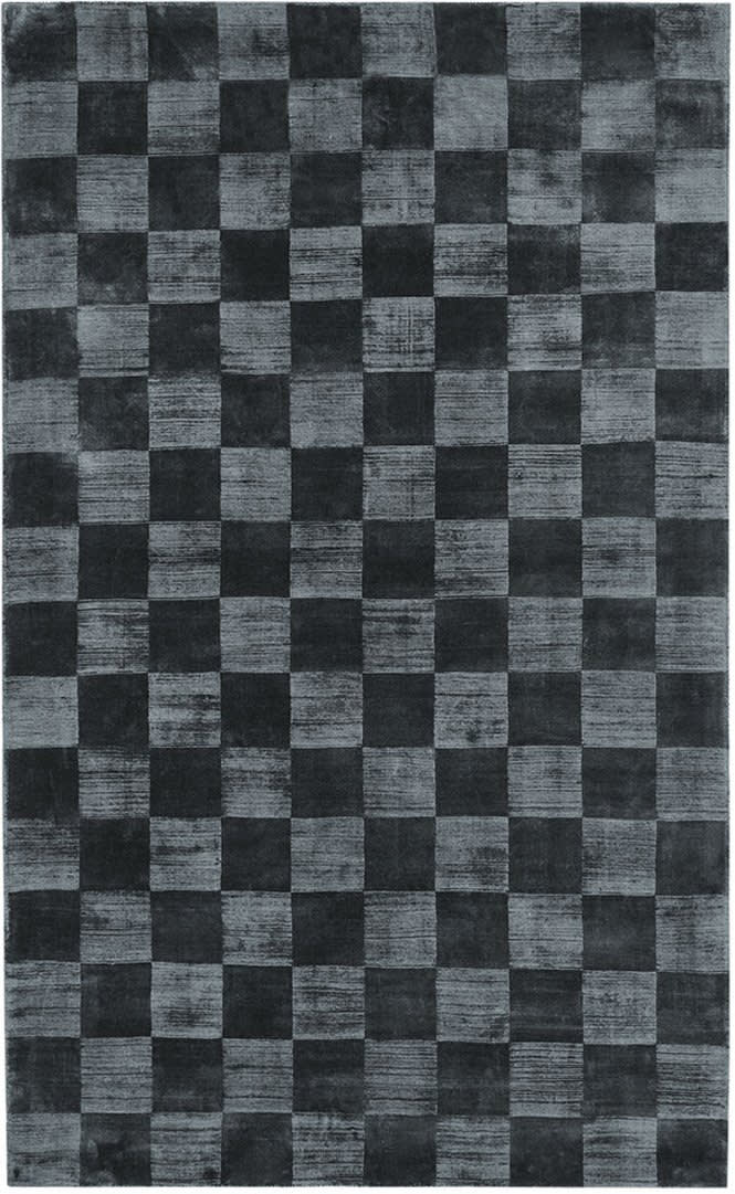 Classic Home Berlin Check 3009 Ink Blue Rug Studio