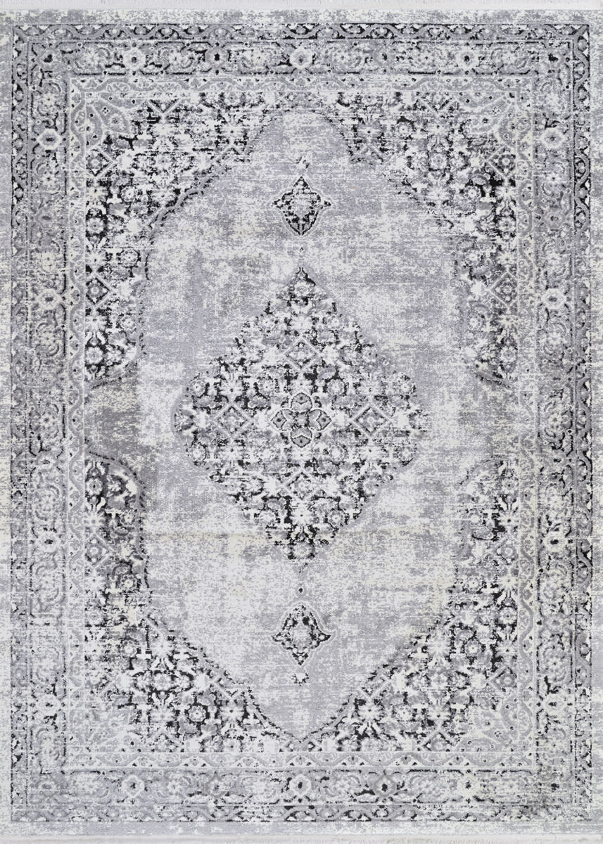 Couristan Marblehead Center Medallion CharcoalGrey Rug Studio