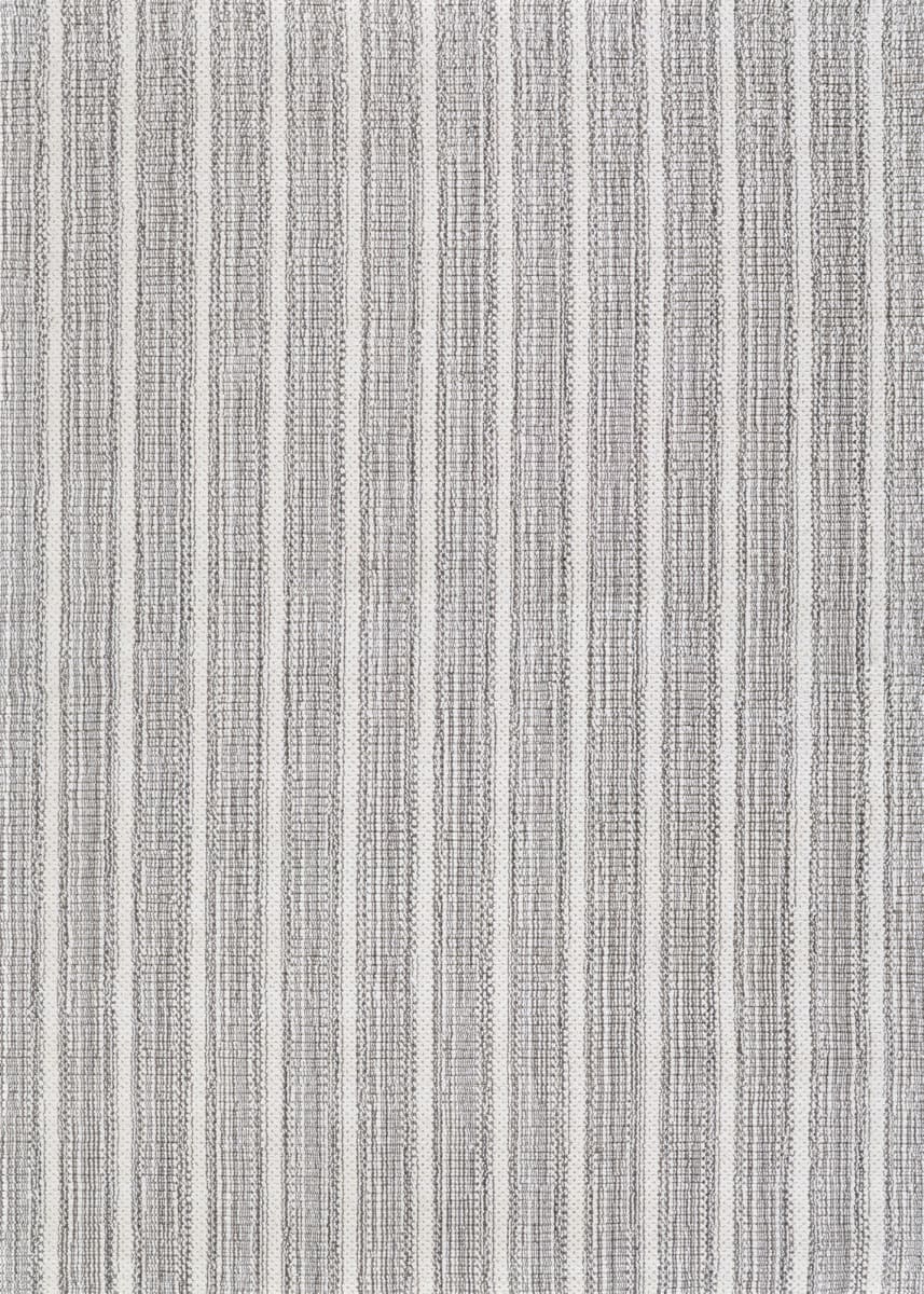 Grey Rug String Couristan Aspen Textured Stripes Dark Grey | Rug Studio