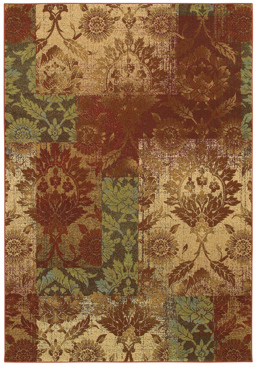 Couristan Alameda Ethereal Garden Paprika Beige Clearance Rug Studio