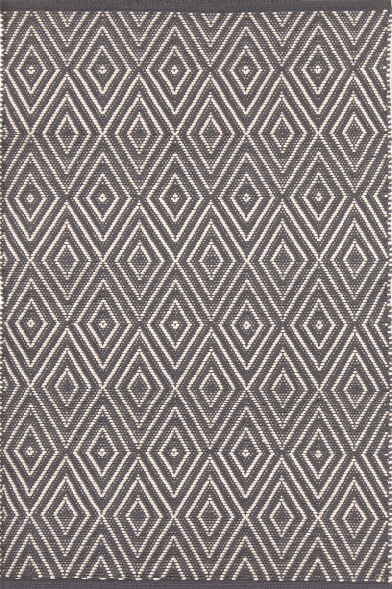Dash And Albert Diamond 92364 GraphiteIvory Area Rug 92364