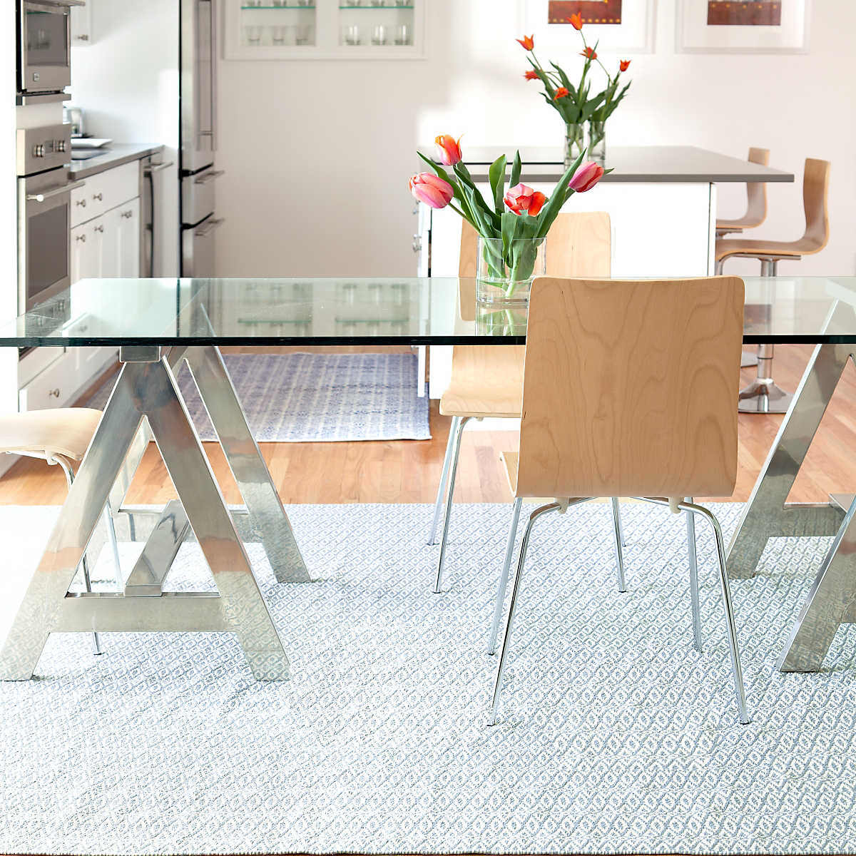 Dash And Albert Fair Isle 105506 Swedish BlueIvory Rug Studio