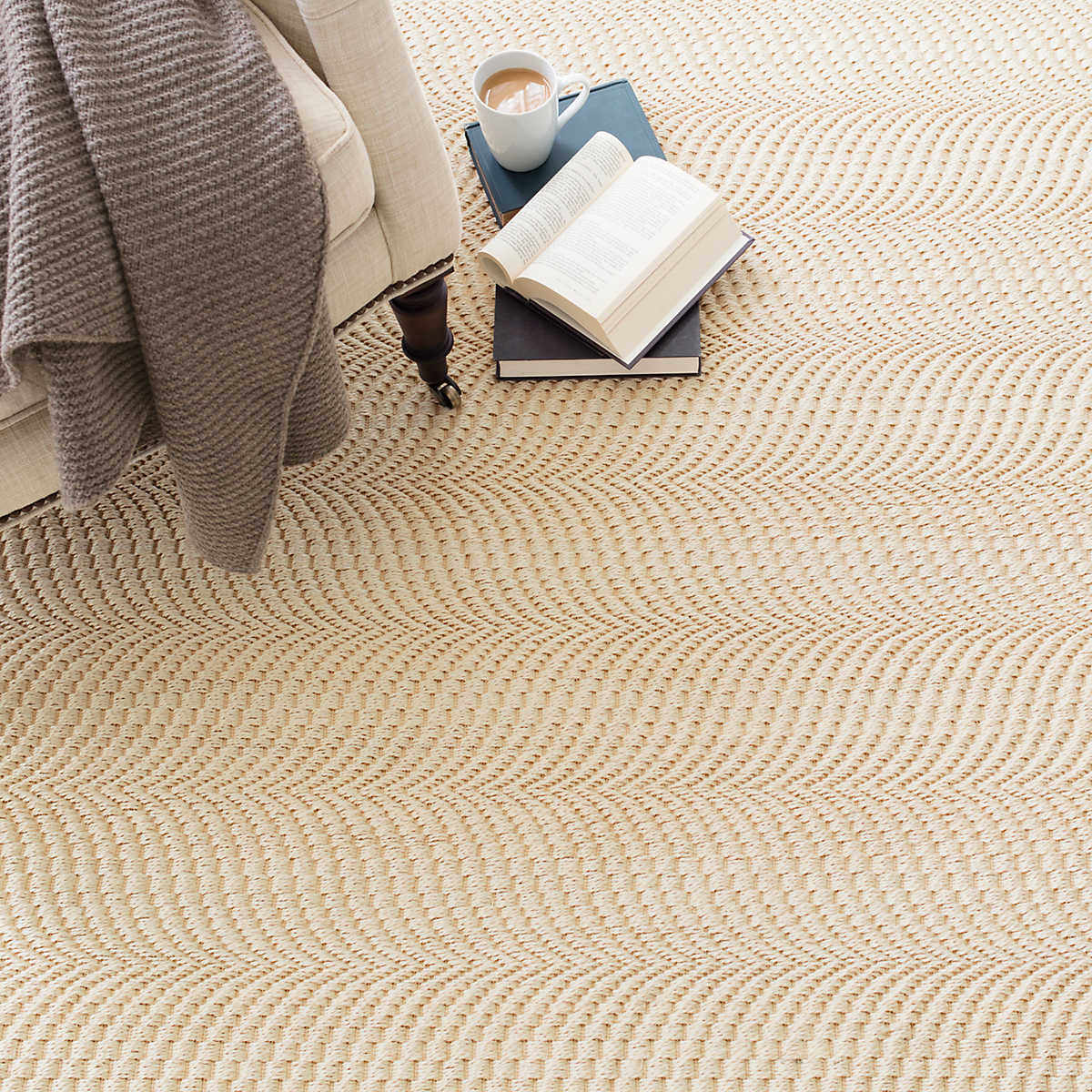 Dash And Albert Wave Woven Sand Rug Studio