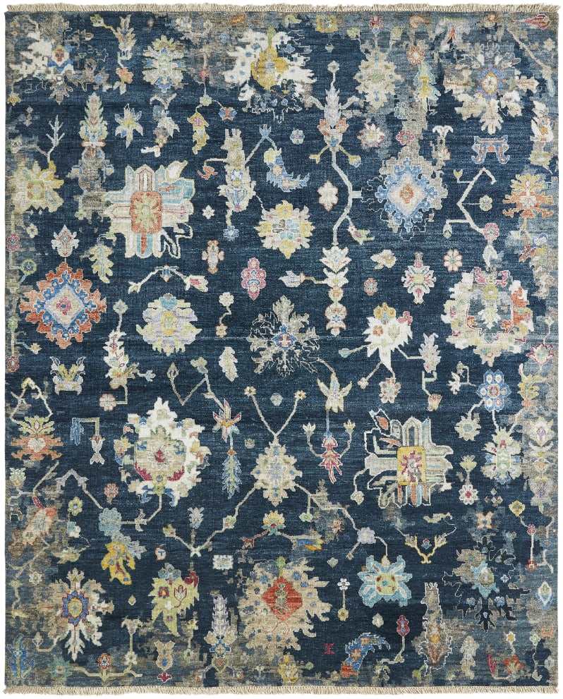 Famous Maker Rugs Anka 100429 Navy | Rug Studio