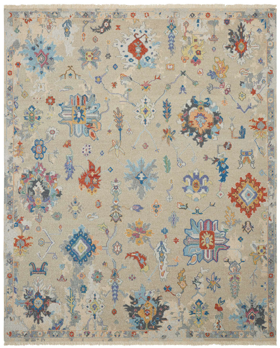 Famous Maker Rugs Soumak Crown 1001180 Chino - Multi | Rug Studio