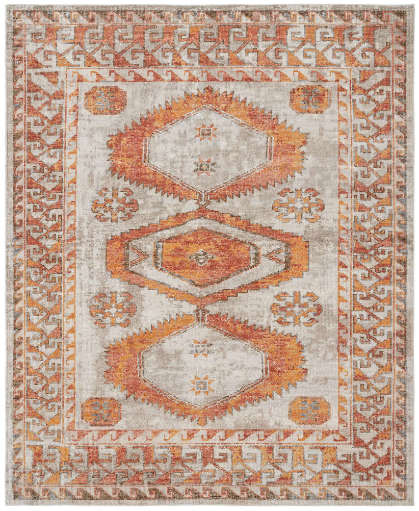 Famous Pattern Rug Taylor 100668 Tangerine | Rug Studio