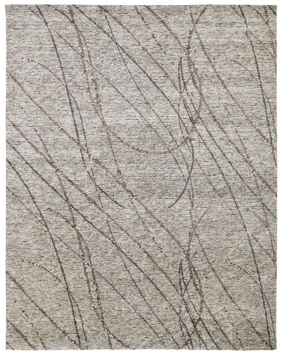Famous Maker Vista 100605 Grey Brown Swirl Rug Studio