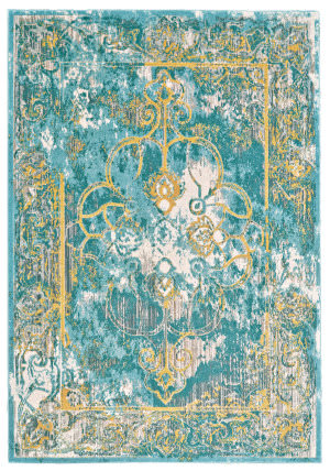 Gold And Teal At Rug Studio